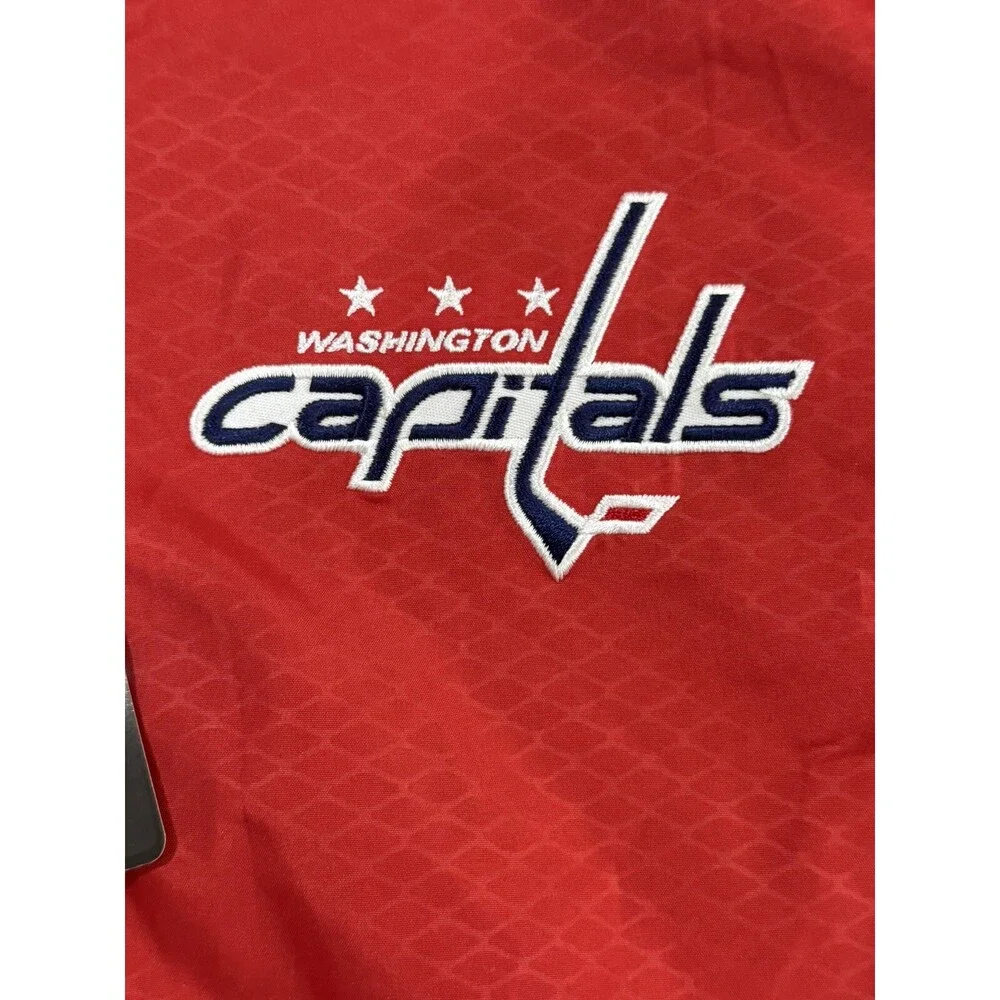 New Reebok Center Ice Kinetic Fit NHL Washington Capitals Jacket Red Mens Size M - Picture 3 of 15
